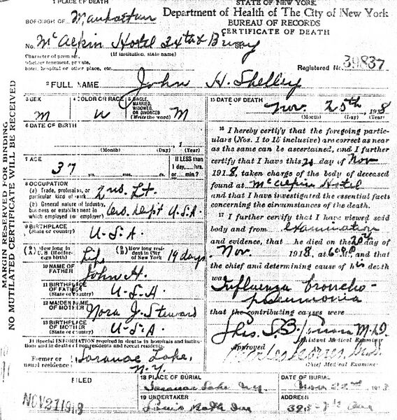 File:John H. Shelley Death Certificate.jpg