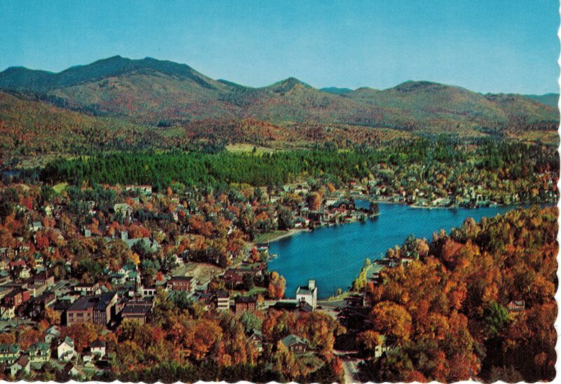 File:Aerial of Saranac Lake on Lake Flower Postcard smaller copy.jpg