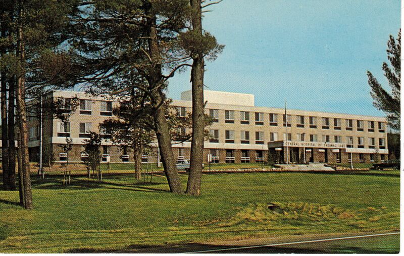 File:The New Saranac Lake General Hospital Postcard smaller copy.jpg